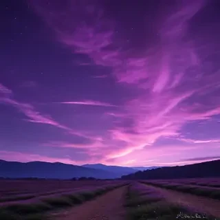 purple sky wallpaper