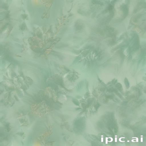 Soft Green Floral Pattern with a Dreamy, Ethereal Background Texture