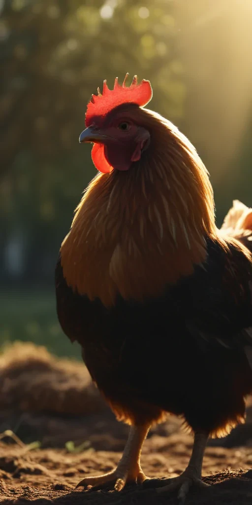 silhouette of a chicken