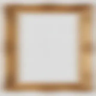 rectangle golden frame png