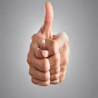 transparent thumbs up
