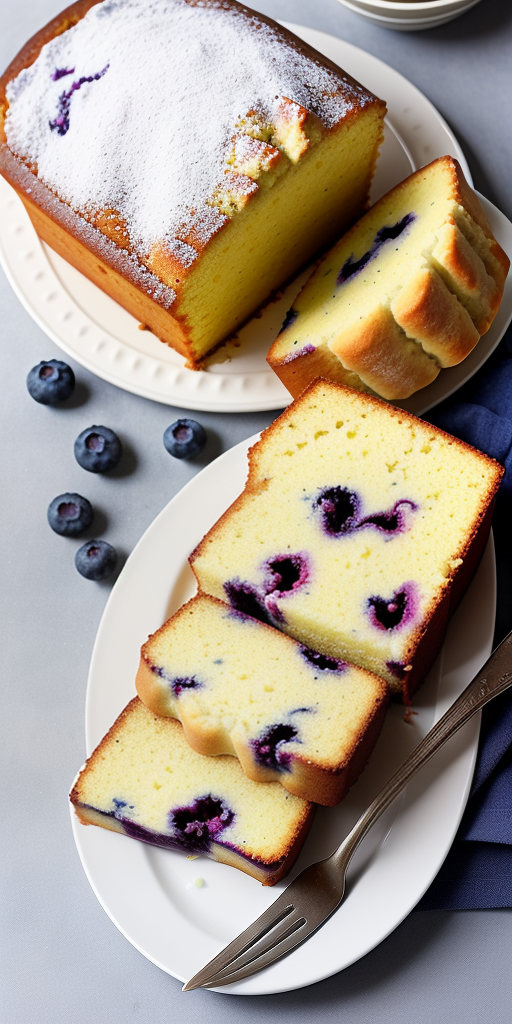 blueberry lemon ricotta pound cake