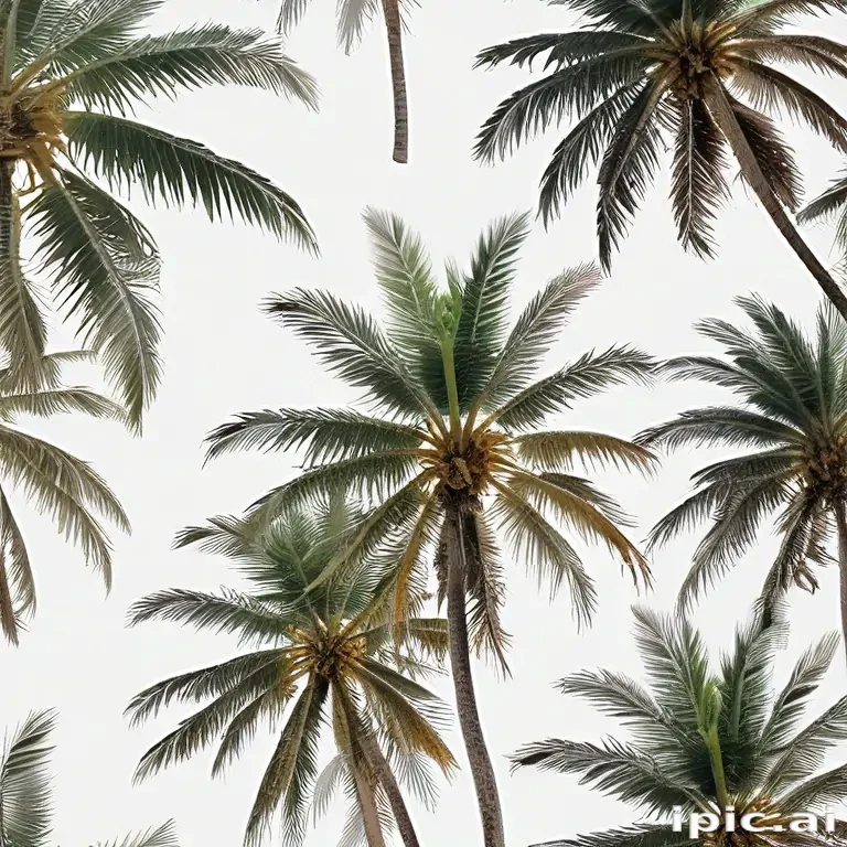 palm trees transparent
