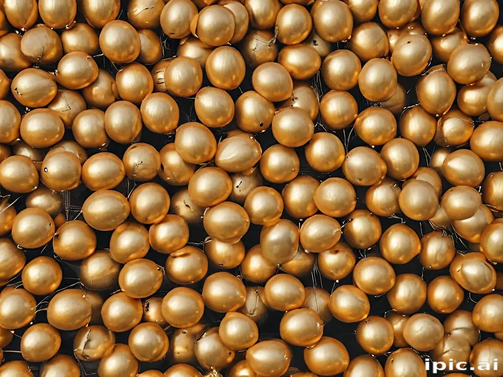 golden balloons