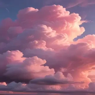 aesthetic pink clouds