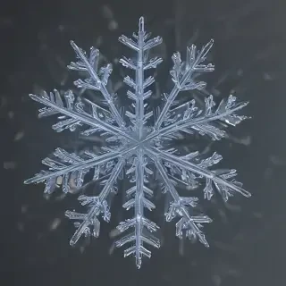 transparent snowflake