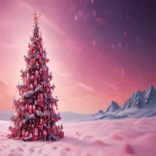 christmas background pink