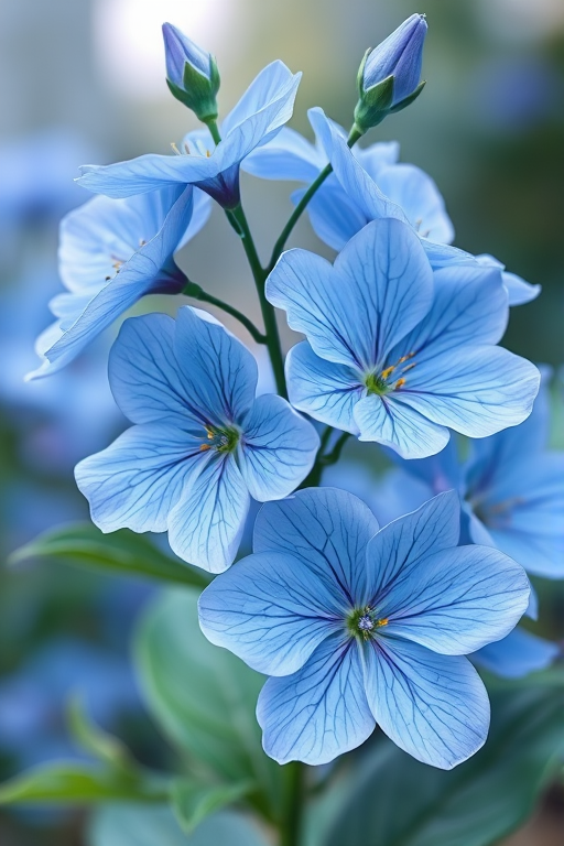 blue flowers png