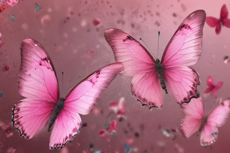 pink butterflies png