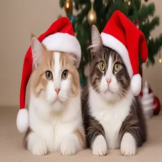 merry christmas cats images