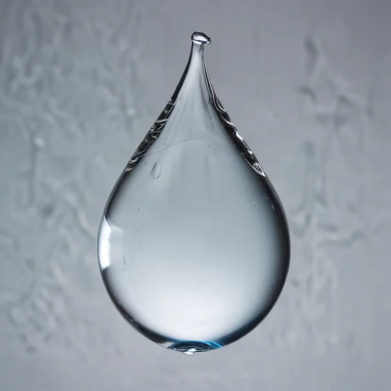 transparent water drop