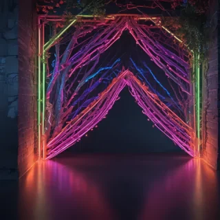 neon background aesthetic