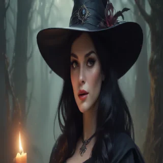 vintage witch art