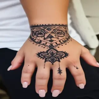 cute hand tattoos for black females