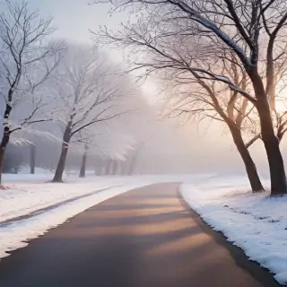 winter zoom background