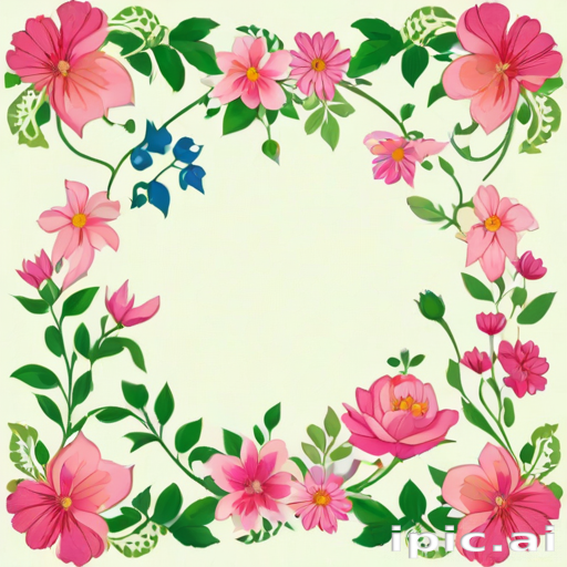 floral borders clipart