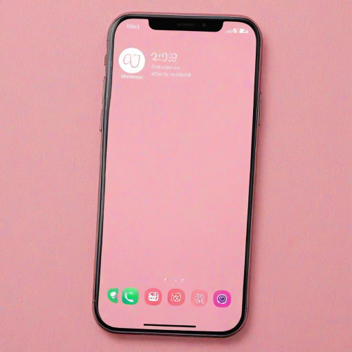 pink home screen