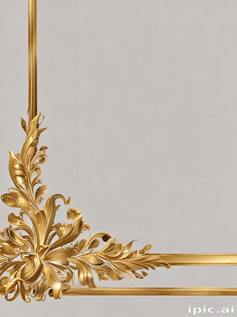 transparent background gold border