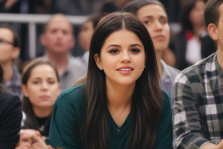 selena gomez basketball game