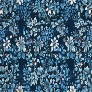 blue floral background