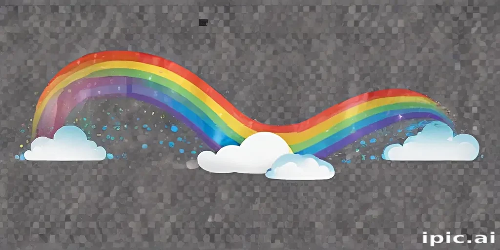 transparent background rainbow clipart