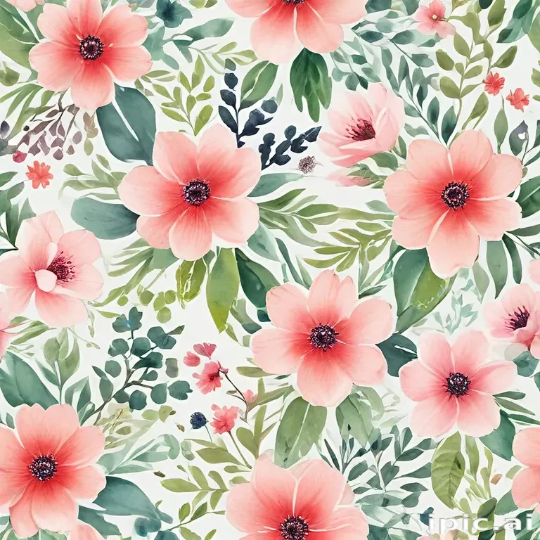floral watercolor background