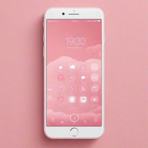 pink home screen
