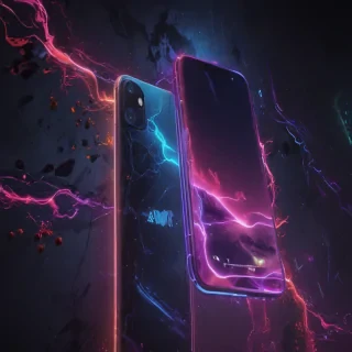 4k neon phone wallpaper