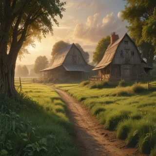 background of a farm