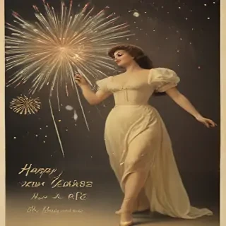 vintage new years images