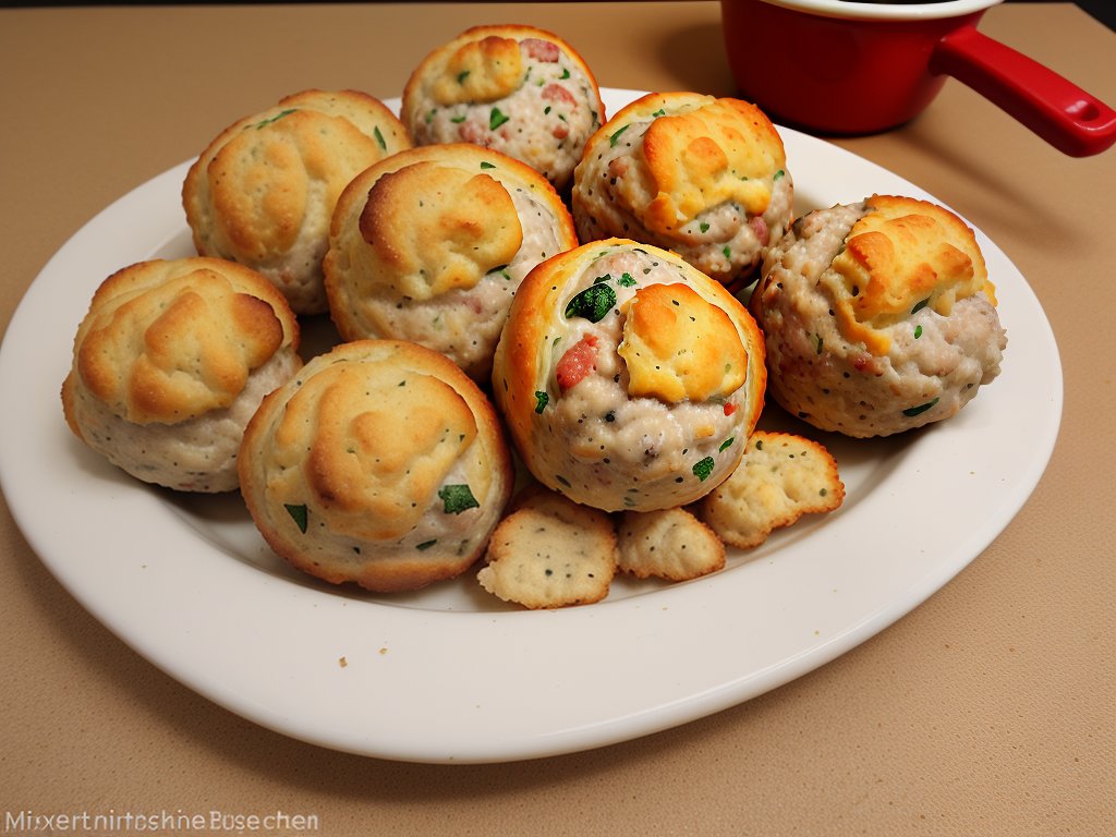 sausage ball with red lobster biscuit mix