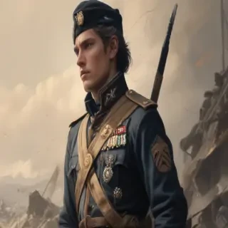 military drawing