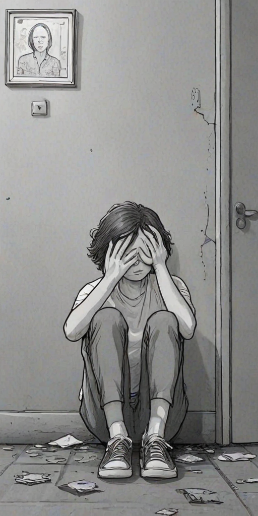 cartoon images of depression