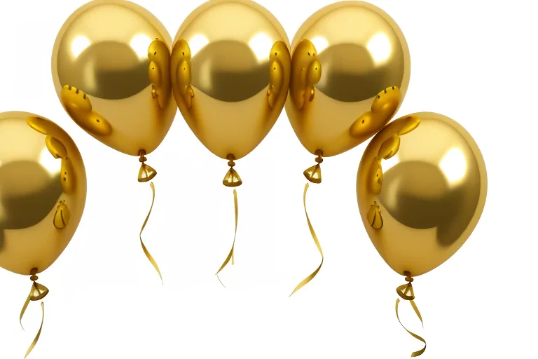 gold balloons png