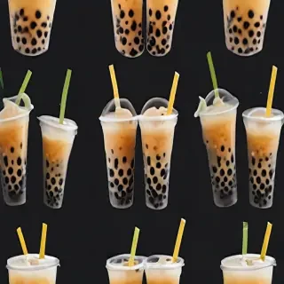 boba tea background