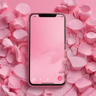 pink home screen wallpaper