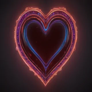 neon heart png