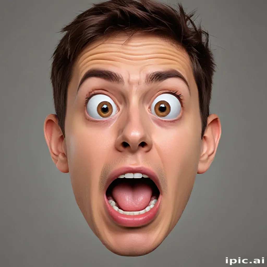 shocked face png