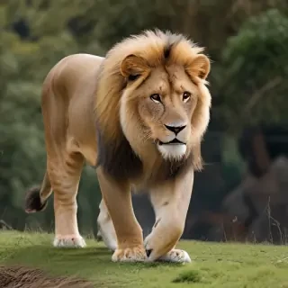 transparent lion