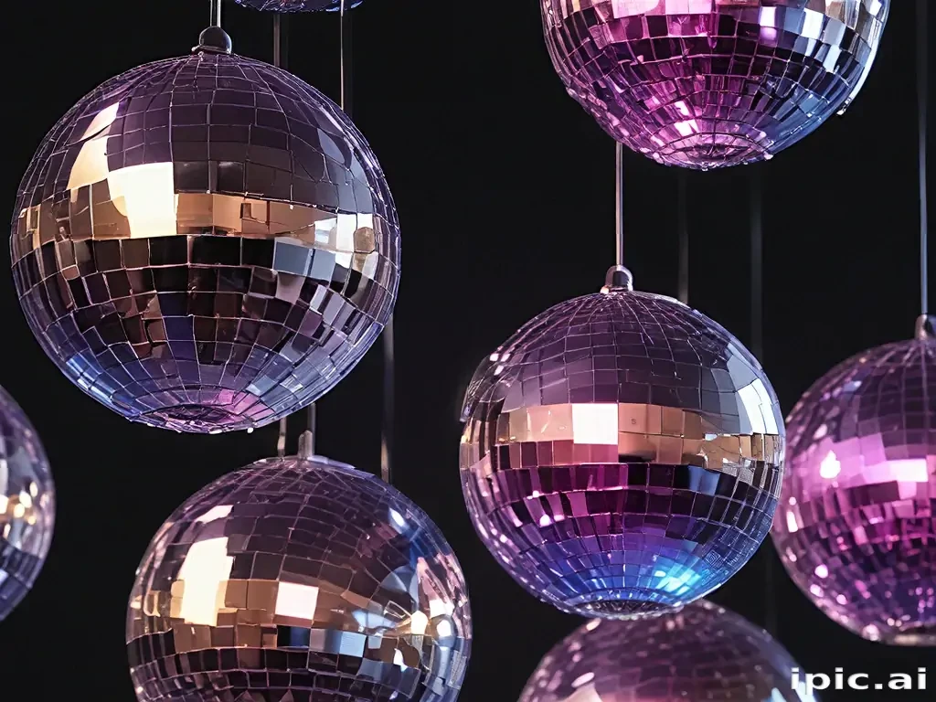 transparent disco balls