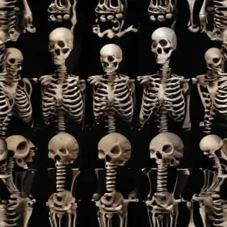 skeleton background