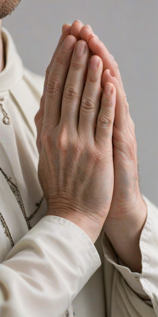 praying hands transparent