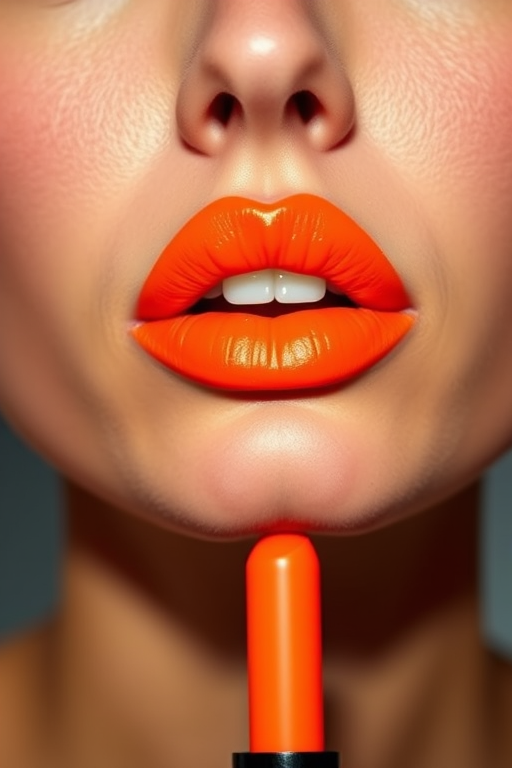 Electric Neon Tangerine lip color delivers a vibrant, attention-grabbing orange hue that brightens the complexion and adds a pop of color to any outfit