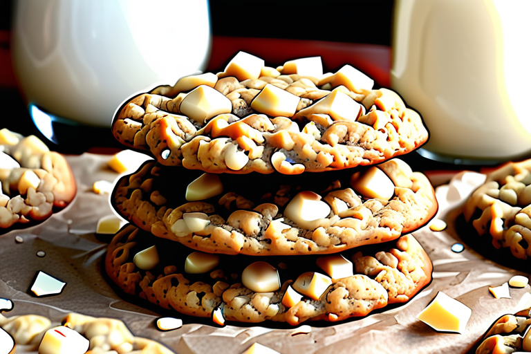 oatmeal white chocolate chip cookies