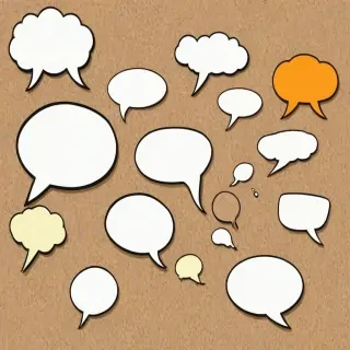 speech bubble clip art