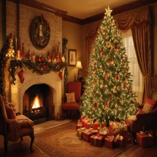 old fashioned christmas pictures
