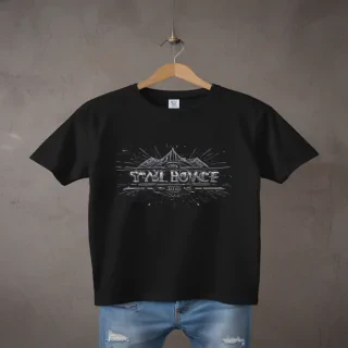 mockup tshirt black