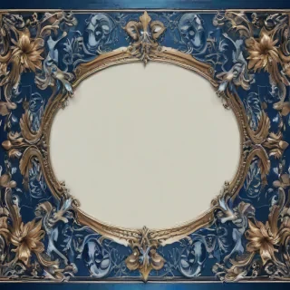 blue border design
