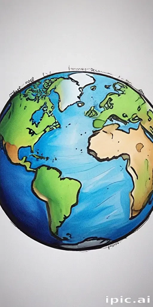 earth cartoon drawing