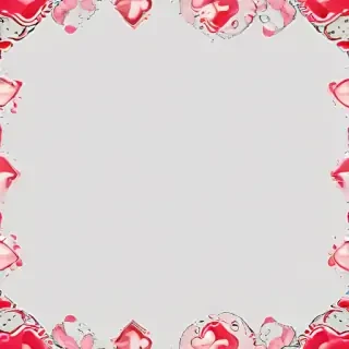 heart border png aesthetic